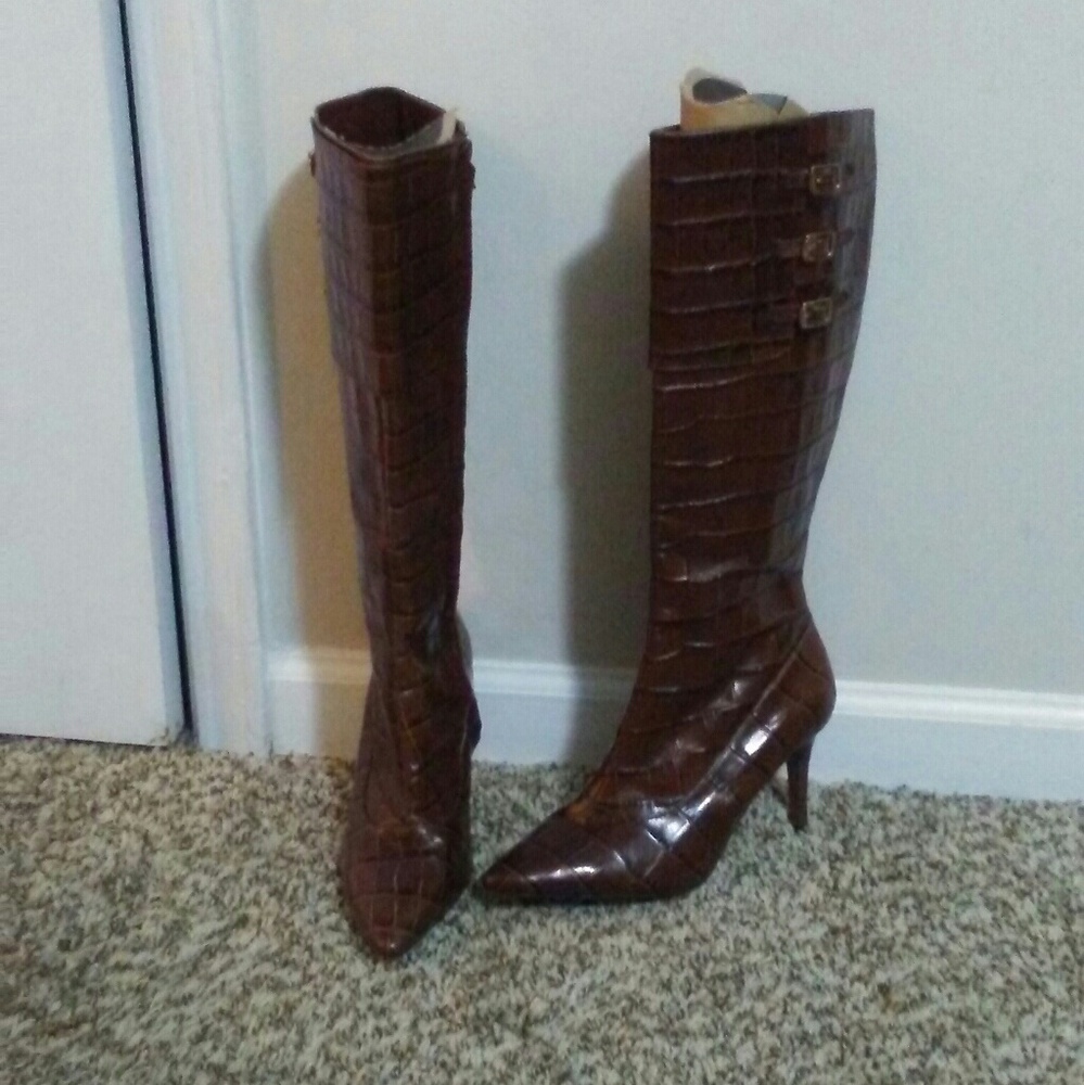 New Brown Leather Ralph Lauren Boots